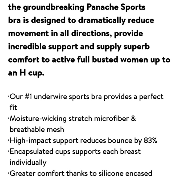 Panache High Impact Underwire Sports Bra - Picture 9 of 11